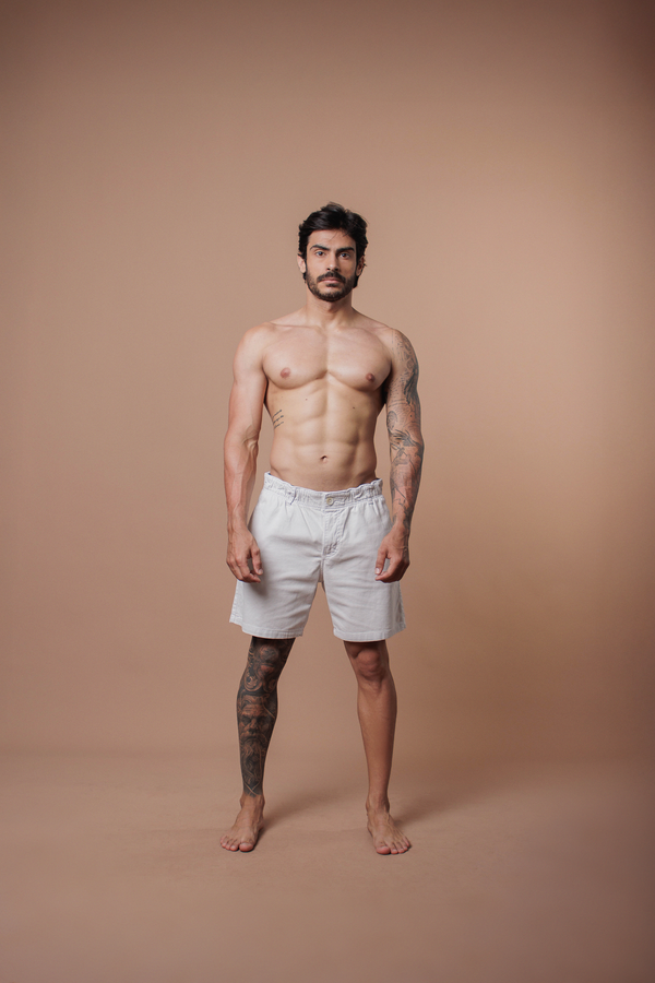 Short Algodão Off White