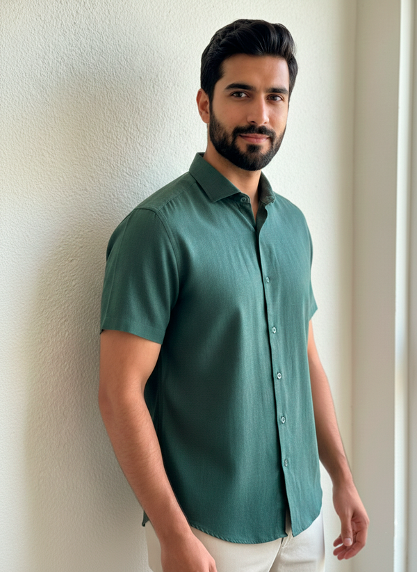 Camisa Linho Verde