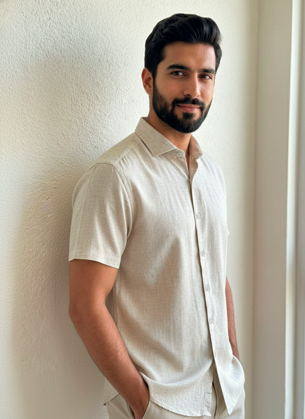 Camisa Linho Natural