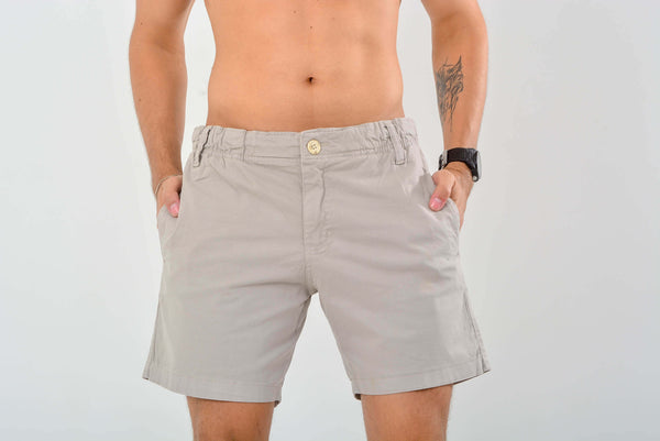 Short Algodão Cinza